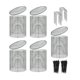 thumbnail image 2 of Protectores para plantas de jardín, robustos, de fácil montaje, jaulas metálicas multiusos para plantas. 5 juegos, 2 of 8