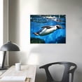 thumbnail image 3 of Nawypu Penguin Wall Art For Living room City Poster Canvas Prints Printing Home Office Decorations With Framed, 3 of 4