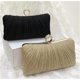 thumbnail image 2 of Bolso de mano con volantes brillantes y rhinestones para mujer con cadena desmontable, accesorio elegante para fiestas nocturnas y bodas, 2 of 3