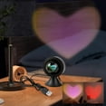 thumbnail image 3 of Valentine Romantic Heart Projector Light, LED Projection Lamp, USB Night Lighting for Atmosphere Sleep Room Decor Aesthetic Photography Valentine Gift, 3 of 5