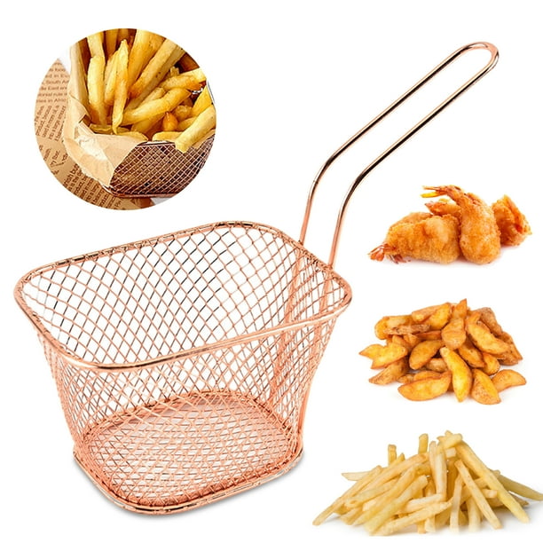 LEERUI Stainless Steel Chips Deep Fry Baskets Food Presentation