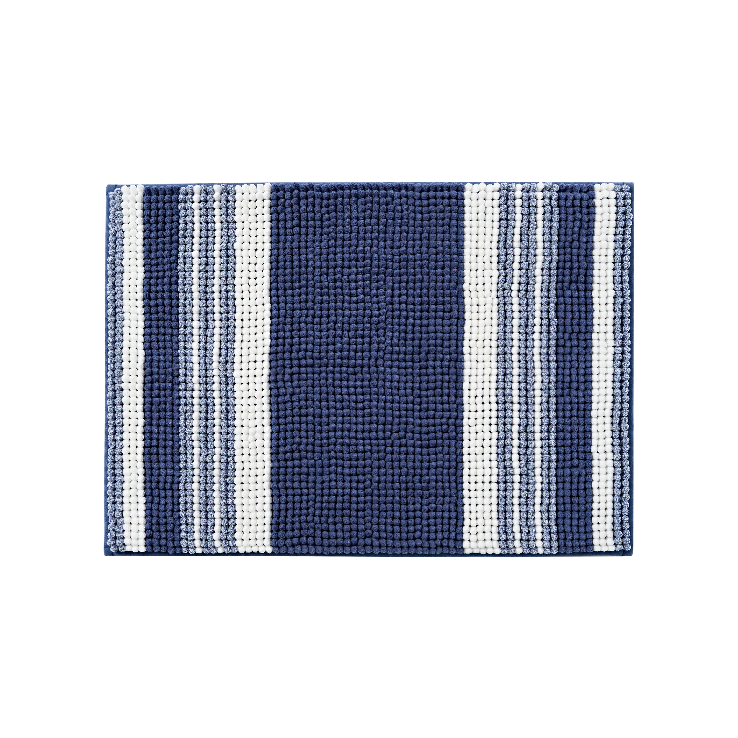 Mainstays Performance Foam Noodle Bath Rug, Navy, 17"x24" photo 1