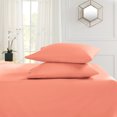 thumbnail image 2 of Hearth & Harbor Deep Pocket 4 Piece Solid Bed Sheet Set, 1800 Thread Count Microfiber Sheets, Full, Misty Rose, 2 of 7