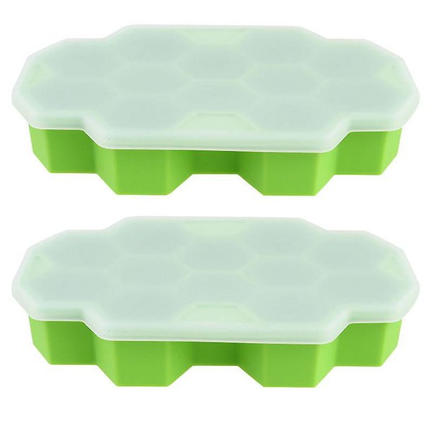 2 piezas molde para hielo con forma de panal