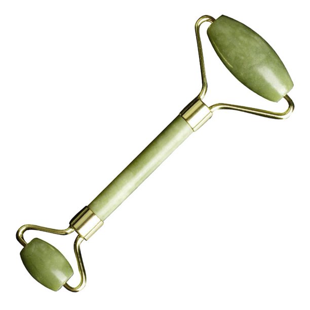 Ygjytge Rodillo De Masaje Facial De Doble Cabeza Jade Face Adelgazante Body Head Neck Device Ygjytge Para estrenar