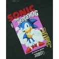thumbnail image 4 of Sonic The Hedgehog T-Shirt Men's No Time For Games Adult Graphic Print Tee, 4 of 5
