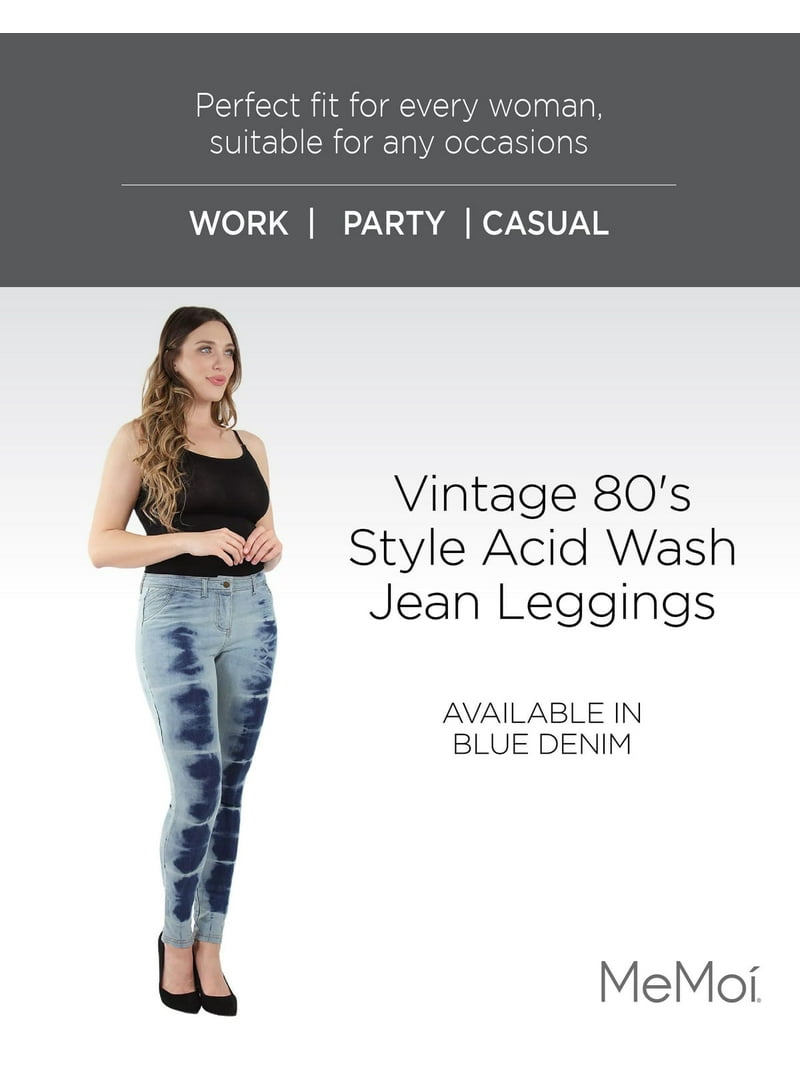 80s Style Acid Wash Jeans