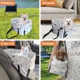 thumbnail image 2 of Pet Car Seat Dog Bed Waterproof Design Car Armrests Nest Small Dogs Front Anti-Dirty Safety, 2 of 8