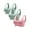 D 3PC(2Green1Pink), variant on Fanxing Women's 3 Pack Coverage Wireless Bra with Padded Comfort T-Shirt Bra Support Spaghetti Straps Wire-Free Yoga Bra M,L,XL,XXL,XXXL,XXXXL