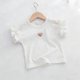 thumbnail image 5 of Camisetas de Manga Corta de Verano de las Mujeres de Punto de Costillas con Corte de Espalda de Arco Slim Fit Top de Manga Corta Casual, 5 of 9