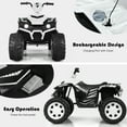 thumbnail image 6 of Topbuy 12V Electric Kids Quad ATV Ride on Car with LED Lights& White, 6 of 6