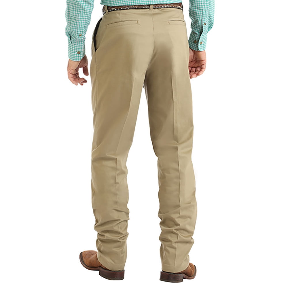 wrangler flat front khaki pants