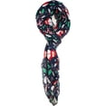 thumbnail image 4 of Shimmer Anna Shine Christmas Holiday Scarf (Navy Snowman and Candy Cane), 4 of 7