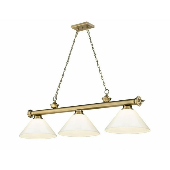 3 Light Billiard in Traditional and Classical Style-18.75 inches Tall and 14 inches Wide Bailey Street Home 372-Bel-4596713