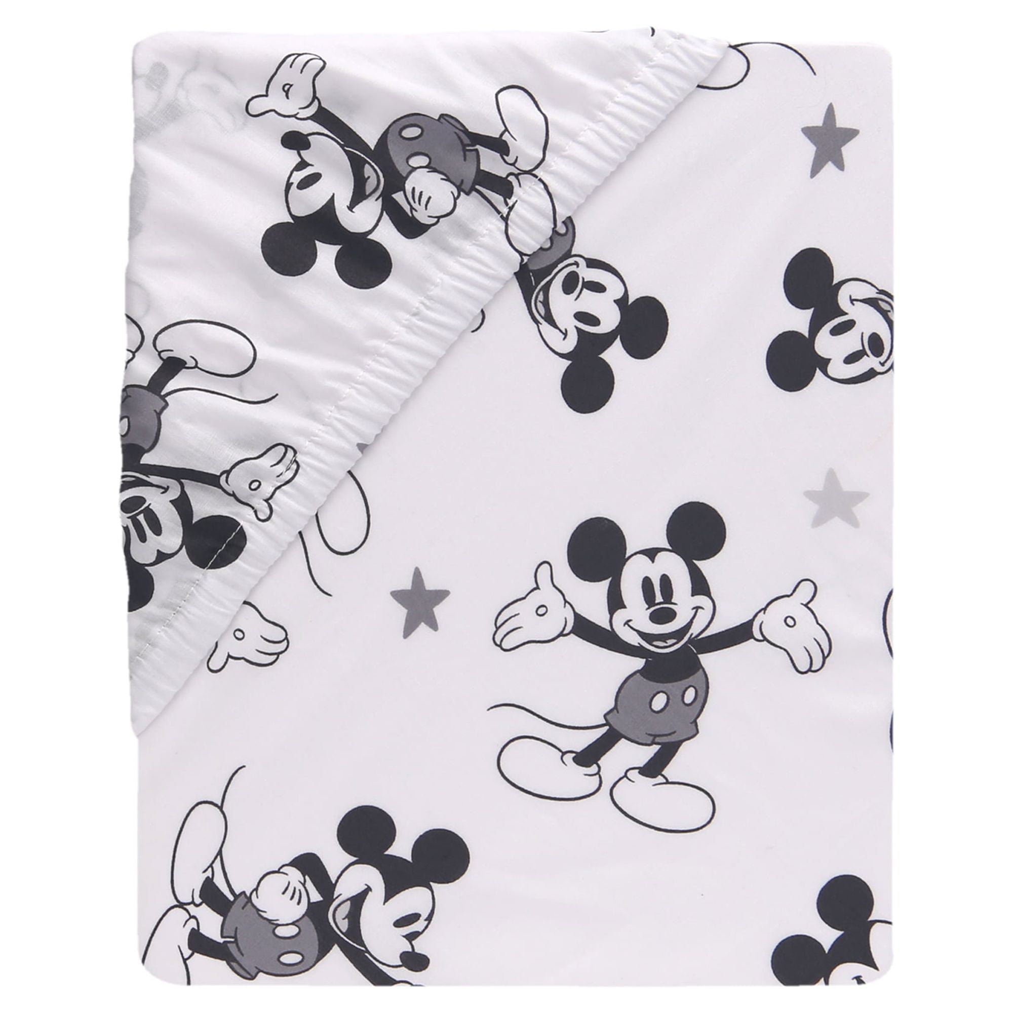 Lambs Ivy Disney Baby Mickey Mouse 3 Piece Infant Crib Bedding Set Gray Walmart