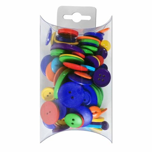 Slimline Buttons Series Funtastics Yellow Star 2-Hole 1-1//8/" 2//Pkg