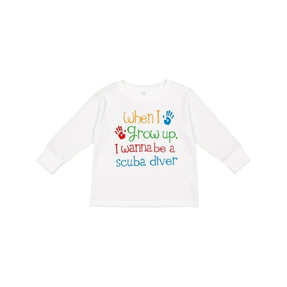 Inktastic Future Scuba Diver Childs Diving Boys or Girls Long Sleeve Toddler T-Shirt