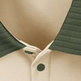 thumbnail image 5 of Mens Big & Tall Polo Shirts Short Sleeve Moisture Wicking Casual Athletic Golf Tennis Collared Shirts Size M-4XL Khaki, 5 of 7