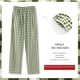 thumbnail image 5 of Pantalones de pijama para mujer, otoño e invierno, de algodón, sueltos, a cuadros, para uso exterior, primavera y otoño, verano, para el hogar, para chicas gorditas, 5 of 5