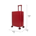 thumbnail image 2 of iFLY Hardside Transit 20" Carry-on Luggage, Red, 2 of 9