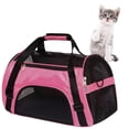 thumbnail image 6 of Pet Carrier Soft-Sided Carriers for Cat Carriers Dog Carrier for Small Medium Cats Dogs Puppies Pet Carrier Airline Approved up to 15 Lbs Cat Dog Pet Travel Carrier (Medium,Pink), 6 of 6