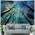 thumbnail image 4 of PRATYUS  Tapestry Forest Starry Scenery Tapestry Wall Hanging, Night Sky Background Wall Hanging Cloth Hanging Decor for Living Room Bedroom,Light Tapestries 60x50inch, 4 of 6