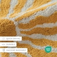 thumbnail image 6 of 100% Cotton Modern Patterned Bath Mat by Comfort Canopy, Yellow Sunrise, 24" x 17", 6 of 9