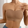 thumbnail image 5 of Taqqpue Strapless Bra for Women Non-Slip Silicone Padded Bandeau Bra Wireless Tube Top Bralette, 5 of 8