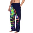 thumbnail image 2 of Haiem Howling Wolf Men's Pajama Pants Ultra Lightweight Pjs Bottoms Sleepwear Bottom Pants with Pocket Drawstring-Small, 2 of 9