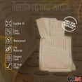 thumbnail image 3 of OMAC Floor Mats Liner for Honda Accord Sedan 2003-2007 Beige TPE All-Weather 4x, 3 of 11