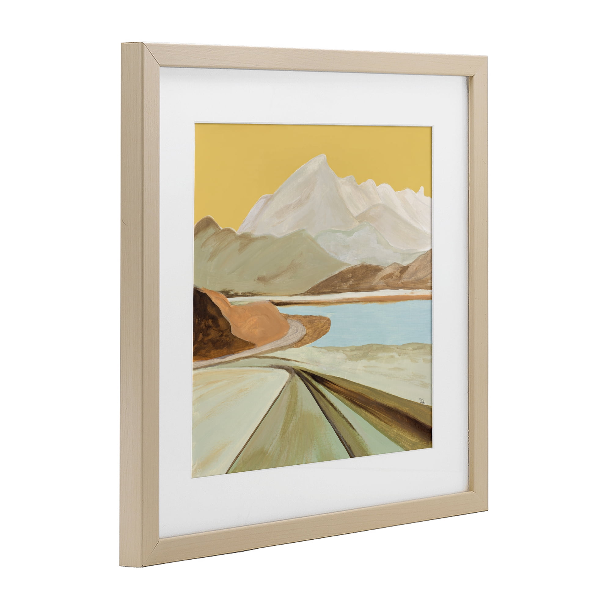 Stupell Industries Retorno Mountain Sunrise Birch Framed Print Under Glass, design by Patricia Pinto