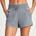 thumbnail image 2 of Running Shorts for Women Ihhxva High Waisted Elastic Waist Stretch Yoga Solid Color Adjustable Gym with Pockets Athletic Workout S-3XL, 2 of 9