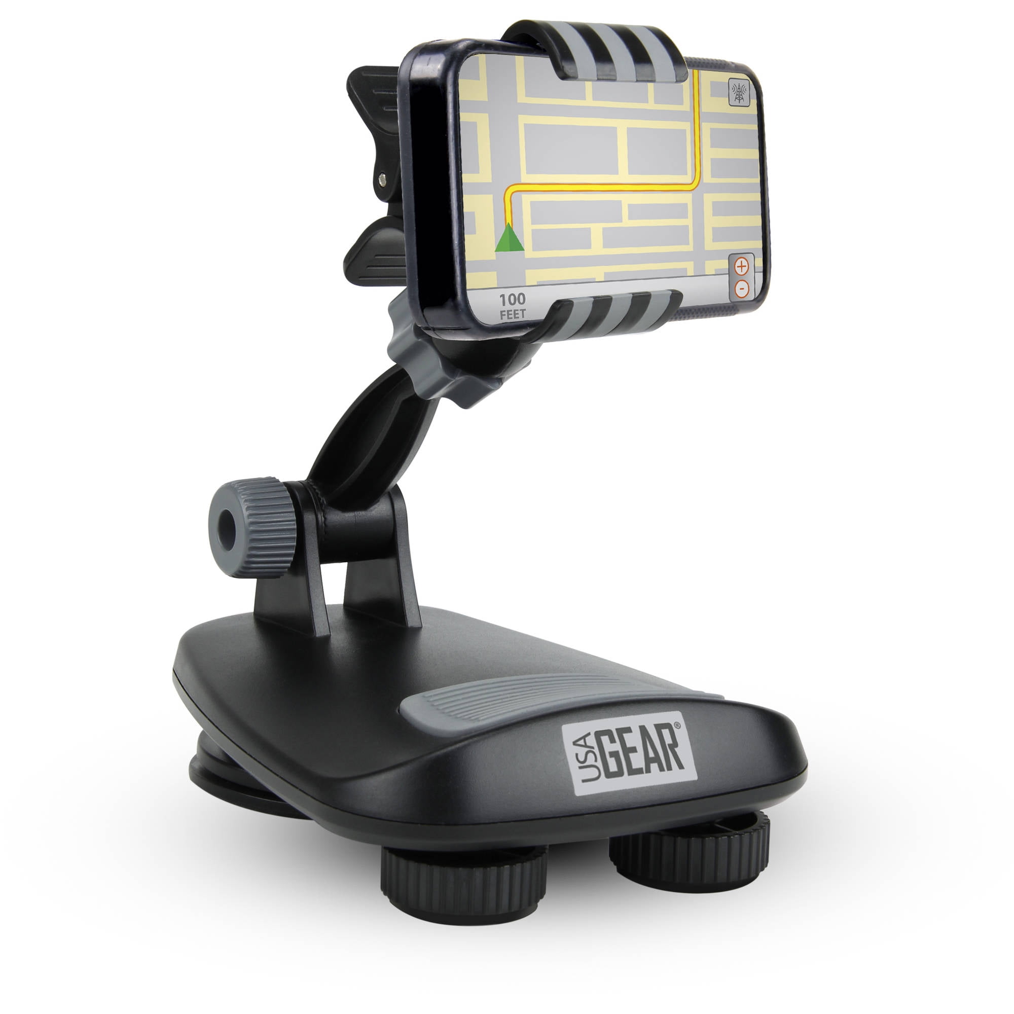 USA Gear Universal Dashboard Mount Holder with Suction Cup Hold , Non
