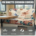 thumbnail image 6 of FOR U DESIGNS Dragonfly Boho Mandala Print 3 Pack RV Dinette Cushion Covers Stretch Camper Cushion Slipcover Replacement RV Couch Cover Pillow Case Furniture Protector for RV Camper Bench, 6 of 8