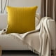 thumbnail image 4 of Funda de almohada plisada de terciopelo de 45 x 45 cm | Funda de cojín de sofá de terciopelo suave de color liso | Funda de almohada con soporte lumbar y cremallera oculta para oficina, protecci, 4 of 5