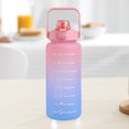 thumbnail image 4 of Botella de agua de viaje con correa de transporte de taza linda de 2L para viajes de camping (rosa azul), 4 of 8