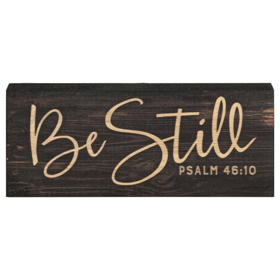 P. Graham Dunn Be Still Script Design 6 x 2.5 Inch Solid Pine Wood Farmhouse Stick Sign