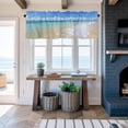 thumbnail image 6 of Oceans Beach Window Valance for Kitchen, Blue Sky Landscape Nature Summer Coastal Rod Pocket Short Curtain for Small Windows, Light Filtering Decorative Valance, 56 x 16 Inch, 1 Panel, 6 of 9