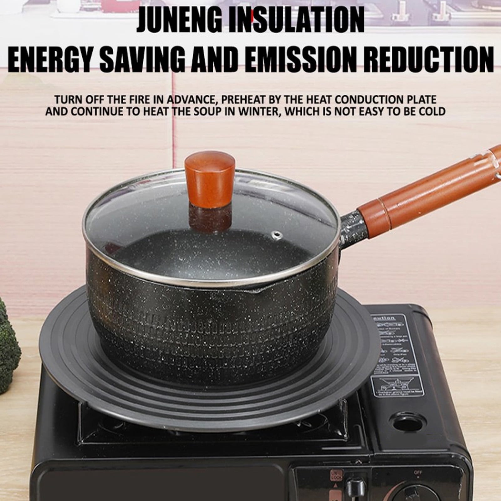 Nieyigj Non Slip Gas Stove Diffuser with Tray Lifter, 9.4 inches / 24cm Aluminum Alloy Heat Diffuser Plate for Pot Protection and Fast Thawing, Fine Grinding Durable Range Cooktop Accessory