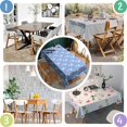 thumbnail image 5 of Blue Cartoon Unicorn Rainbow Cloud Pattern Rectangle Tablecloth 60"x102",Waterproof Polyester Rectangle Table Cloth, Wipeable Spillproof Polyester Tablecloth for Dining, Camping, Indoor and Outdoor, 5 of 6