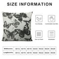 thumbnail image 5 of ARISTURING  Butterflies Throw Pillow Case Vector Black and White Butterflies Pillow Cushion Covers Home Sofa Decorative, 5 of 5