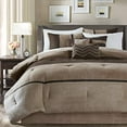 thumbnail image 3 of Palisades 7 Piece Comforter Set Brown King, 3 of 5