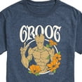 thumbnail image 3 of Marvel Guardians of the Galaxy - Groot Peace Flowers - Men's Short Sleeve Graphic T-Shirt, 3 of 5