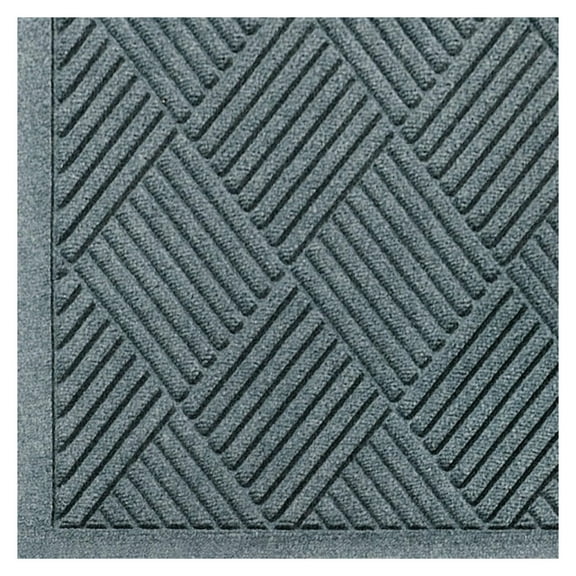 221580034 WaterHog Fashion -Pattern Grade Entrance Mat, Indoor/Outdoor Medium Brown Floor Mat 4' Length x 3' Width, Bluestone by