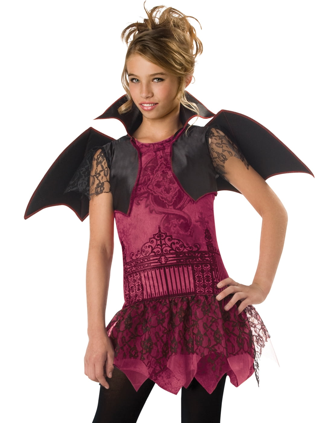 Vampire Costume Tween Kids Halloween Fancy Dress 