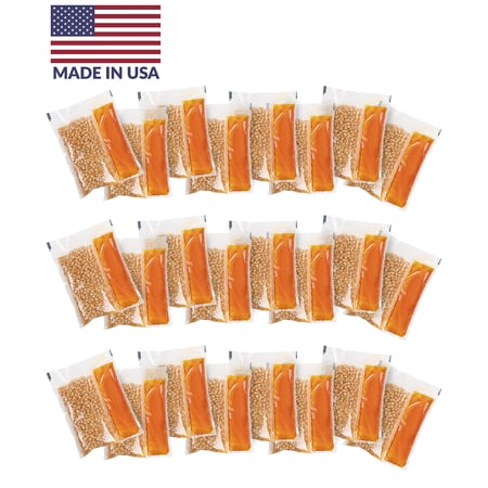 Nostalgia KPP824 Best Tasting Premium 8-Ounce Popcorn, Oil & Seasoning Salt All-In-One Packs - 24 Count