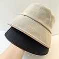thumbnail image 2 of CoCopeaunts Bucket Hat for Men Solid Color Checkered Pattern Design Fisherman Hat Four Seasons Sunscreen Versatile Basin Hat, 2 of 8