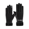 thumbnail image 2 of Nkmbld Winter Thermal Gloves for Men Women, Winter Warm Gloves and Touch Screen Velvet Padded Cycling Driving Winter Fashion Heating Gloves, Black, 2 of 8