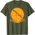 thumbnail image 2 of Flying Bird in Sunset Albatross Bird Flying Albatross T-Shirt, 2 of 2