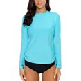 thumbnail image 4 of Charmo Women's UPF 50+ Rash Guard Long Sleeve Rashguard Swim Shirt Swimsuit Top, 4 of 7
